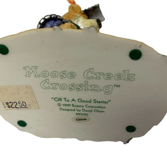 Moose Creek Crossing Moose Off To A Good Start Figurine Dad Father’s Gift 4 12 - Picture 10 of 10